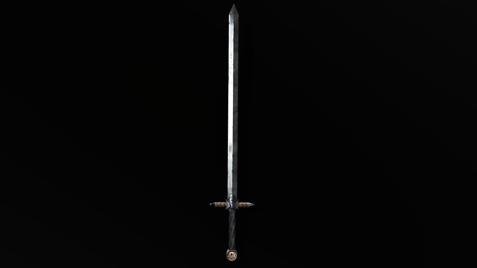 Medieval Sword 3D model_14