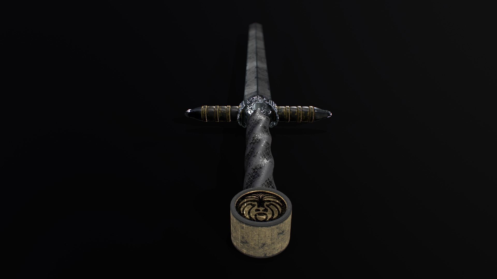 Medieval Sword 3D model_5