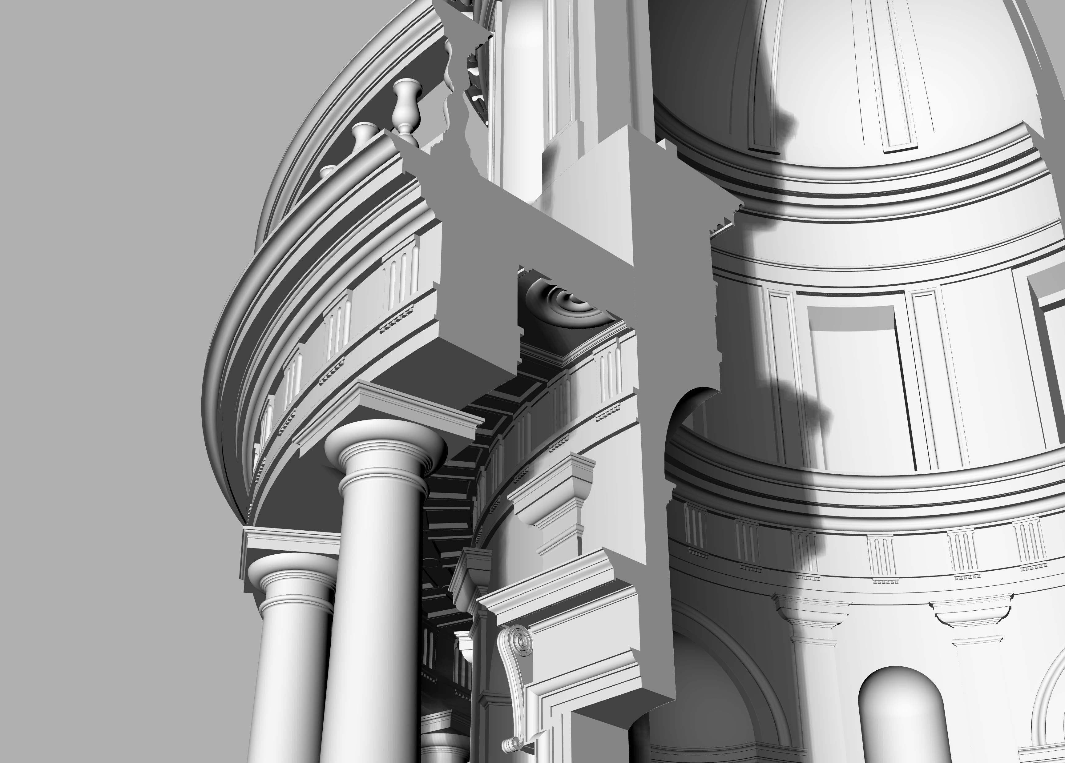 Tempietto di San Pietro in Montorio by Bramante 3D model_1