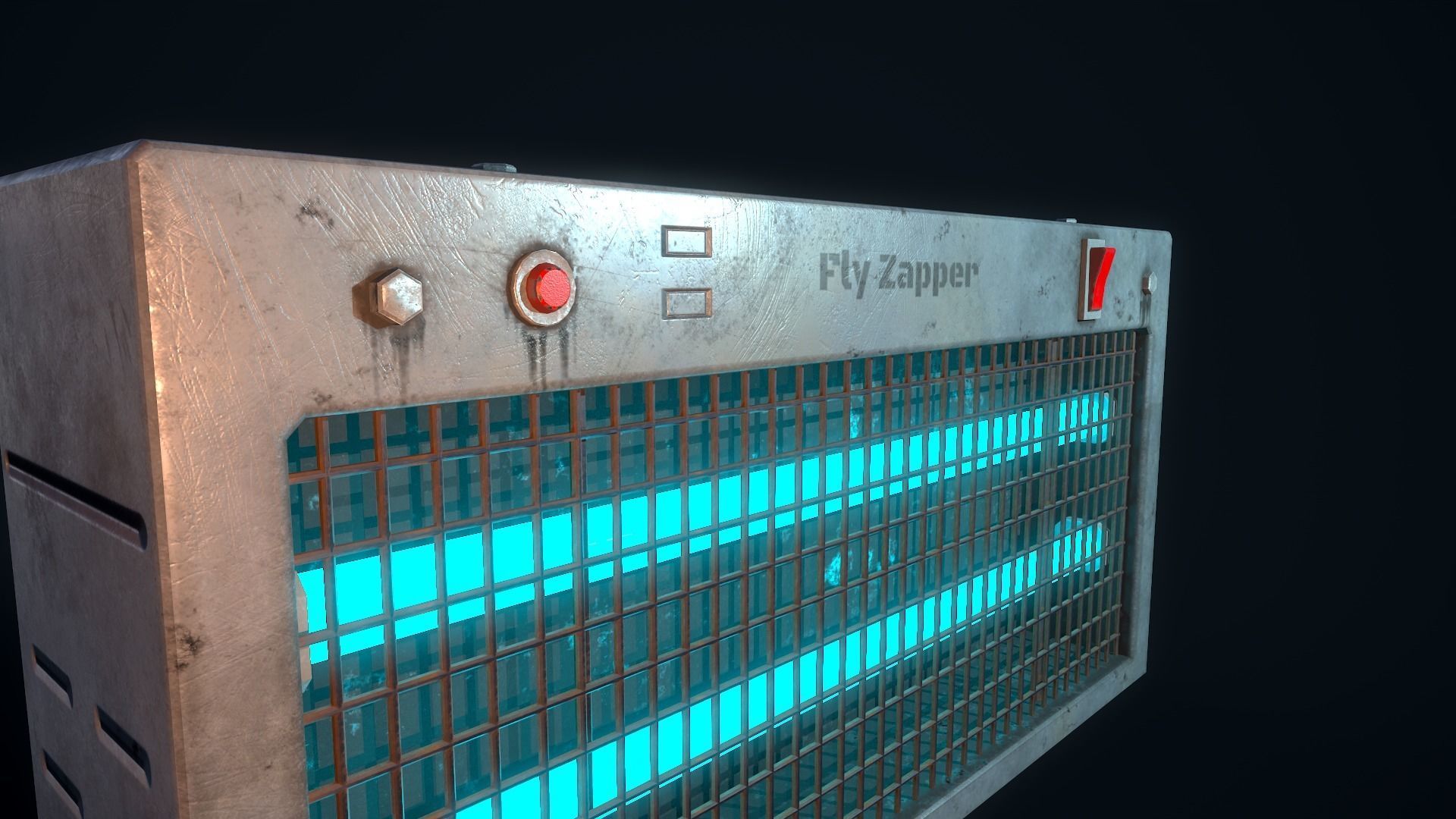 Fly Killer Low-poly 3D model_12