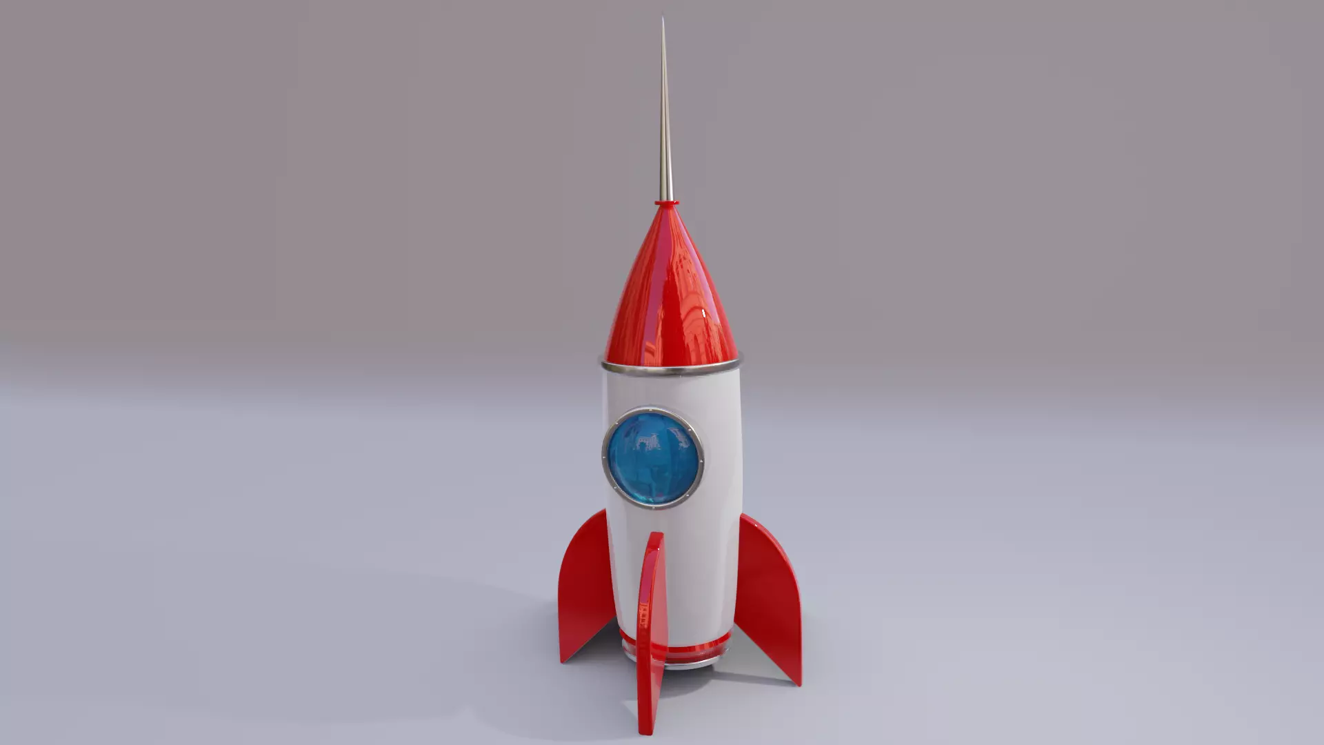 CARTOON ROCKET  3D model_0