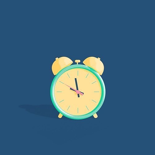 alarm clock  Free low-poly 3D model