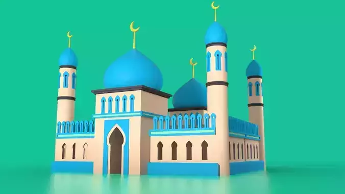 simple mosque 3D model