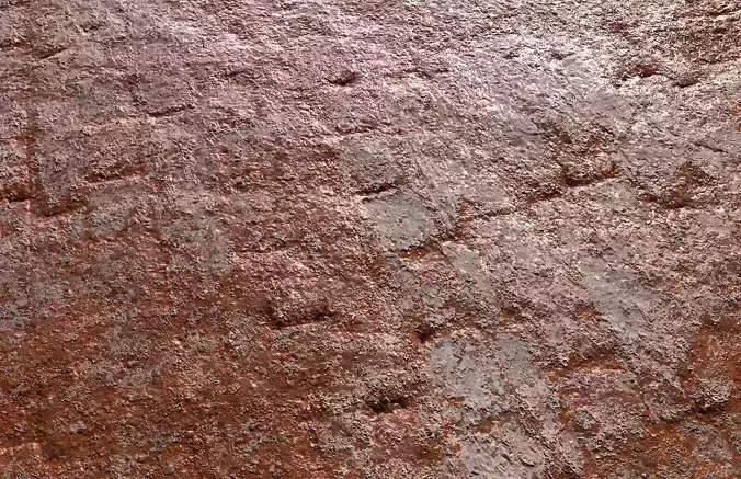 Damaged Brick Wall PBR Texture Texture