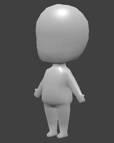 Low Poly Chibi Character 3D model_4