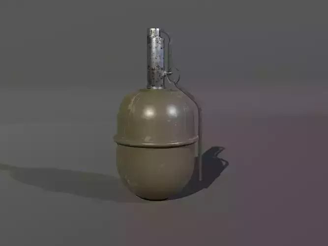 Low-poly RGD-5 grenade Low-poly 3D model