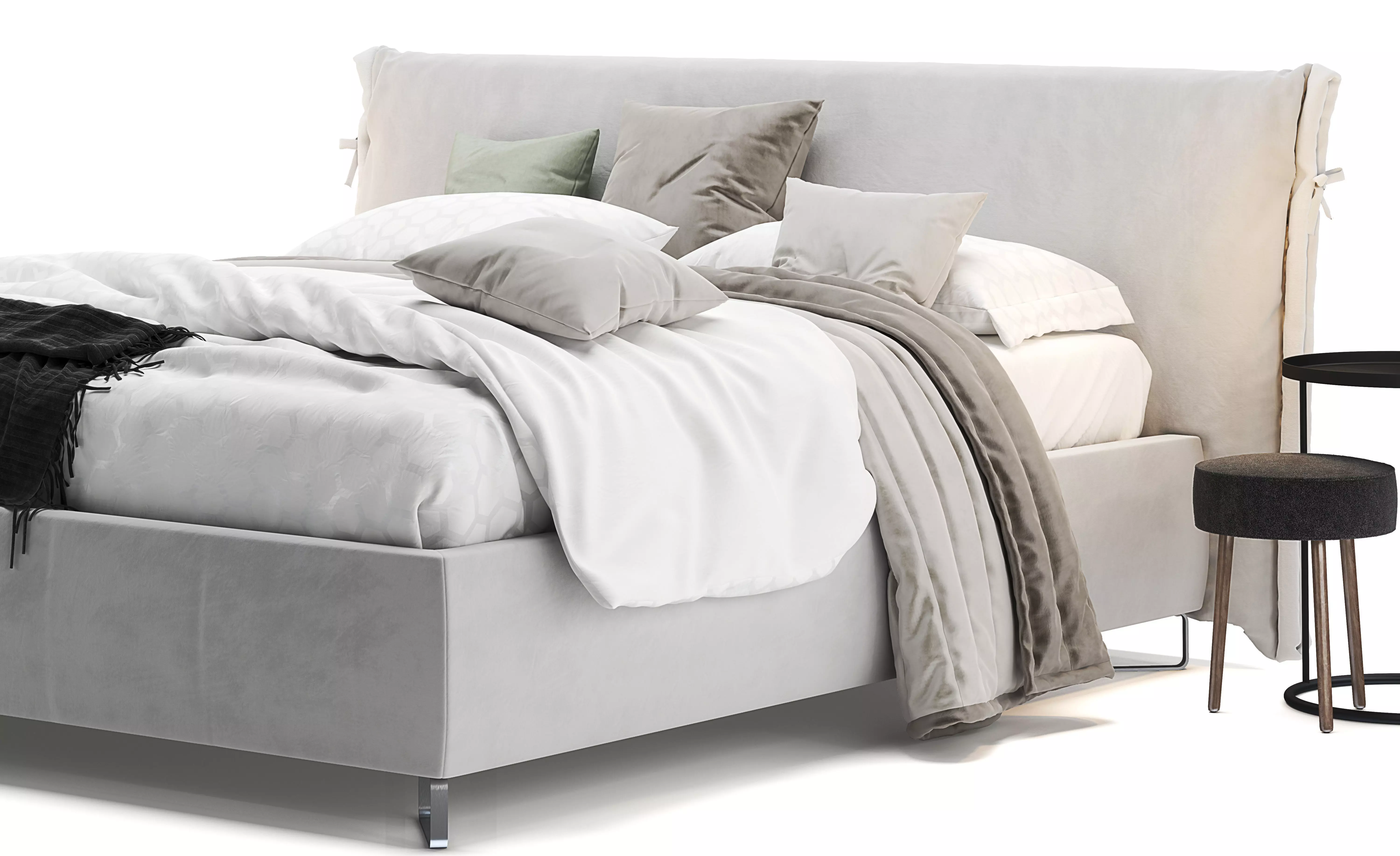 Bontempi Louise Bed 3D model_0