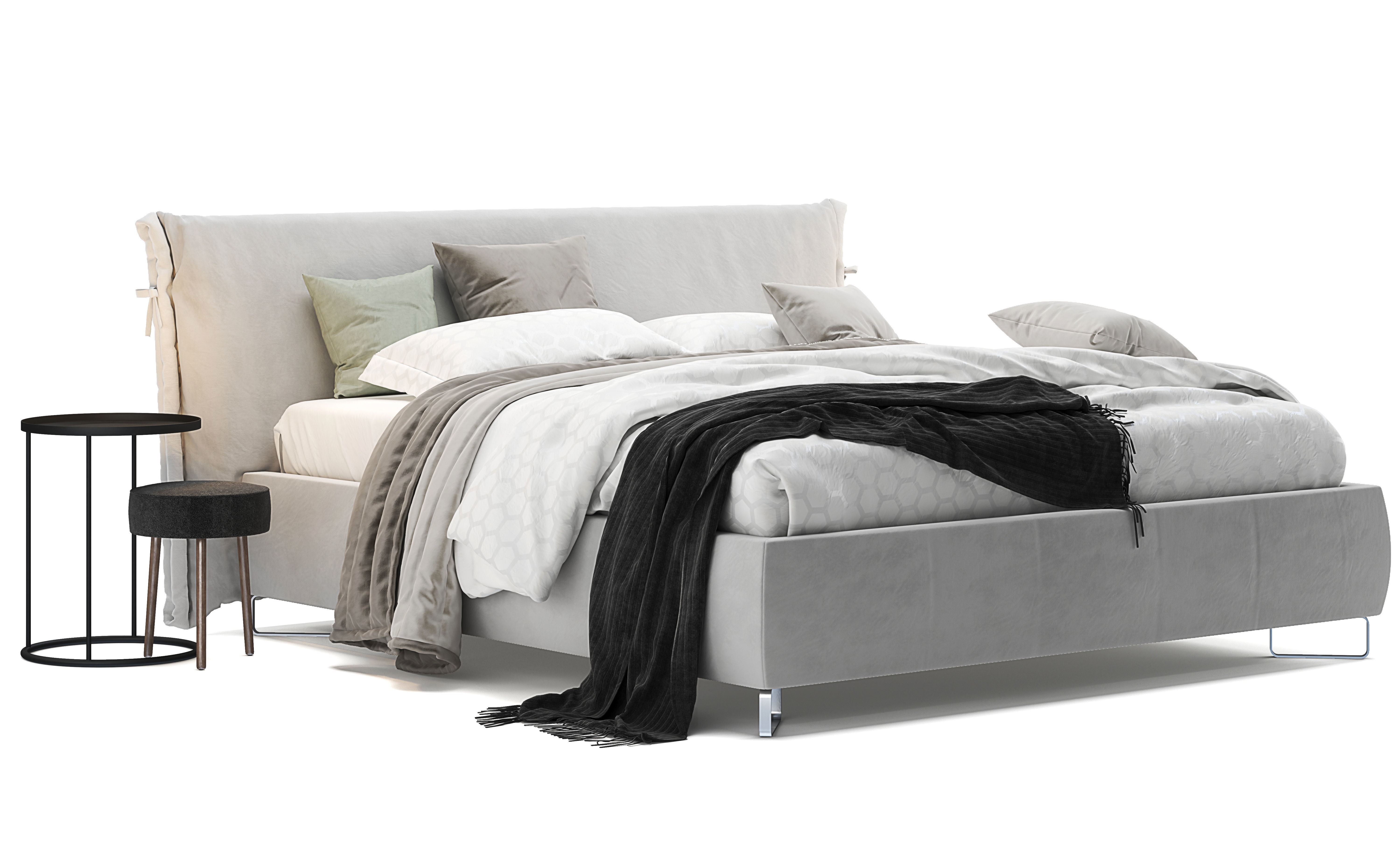 Bontempi Louise Bed 3D model_1