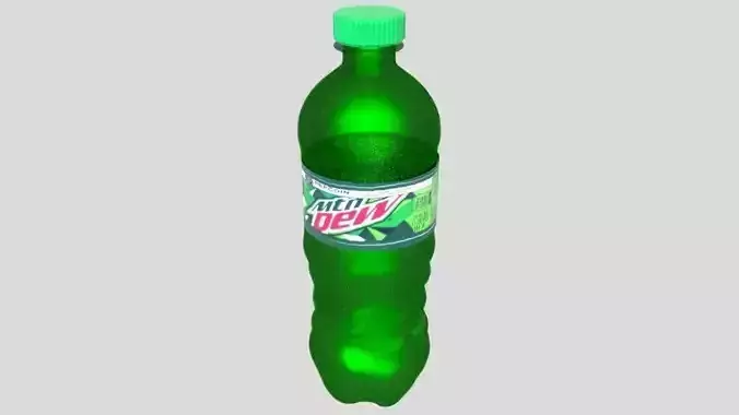Mountain Dew Bottle Model 3D model