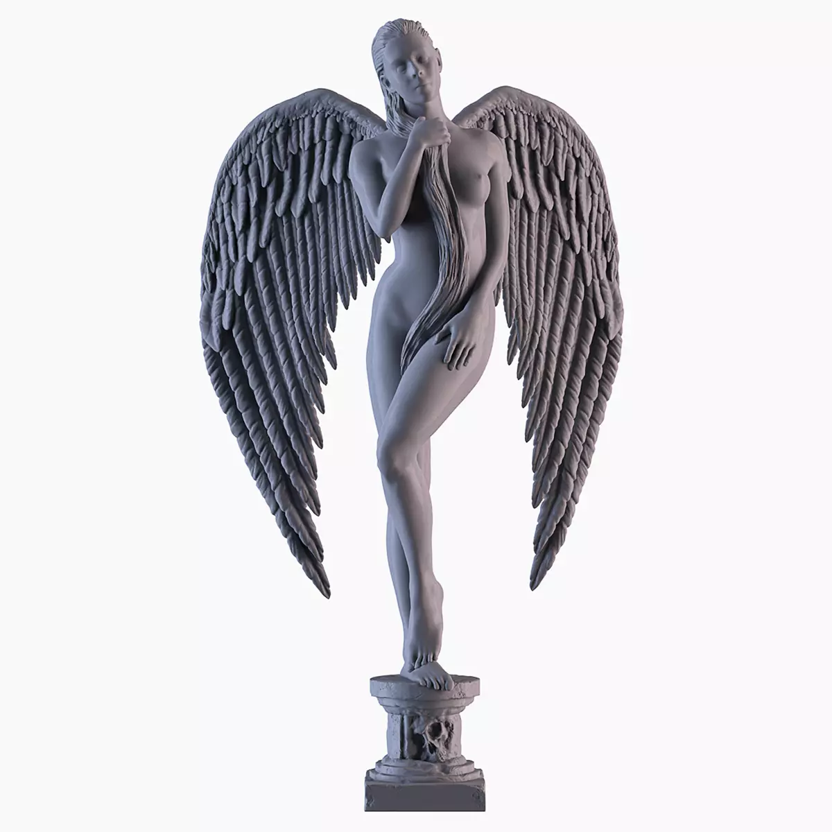 Angel Statue 3D print model_0