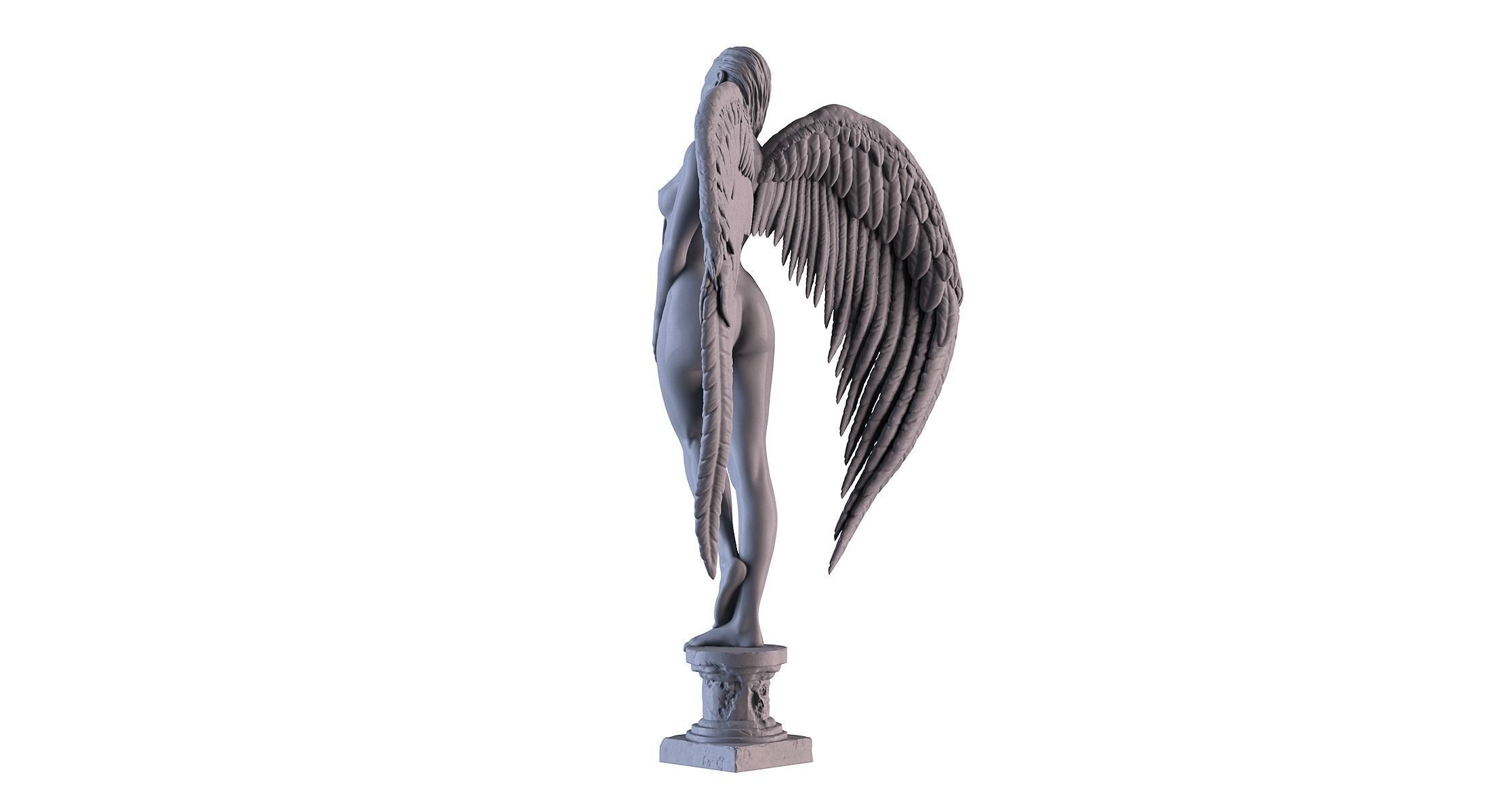 Angel Statue 3D print model_6