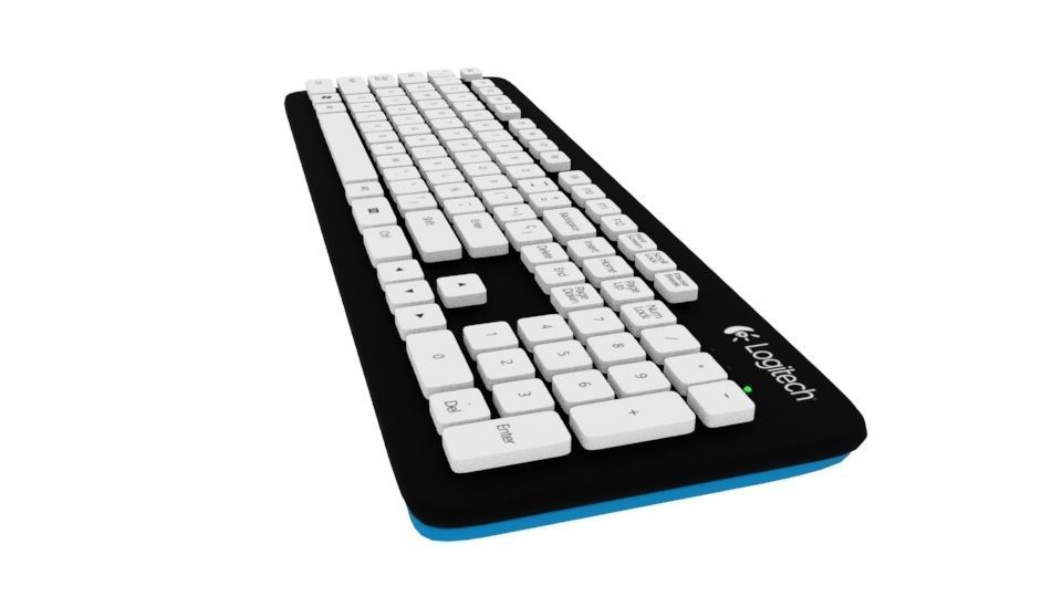 Logitech K310 Free 3D model_4