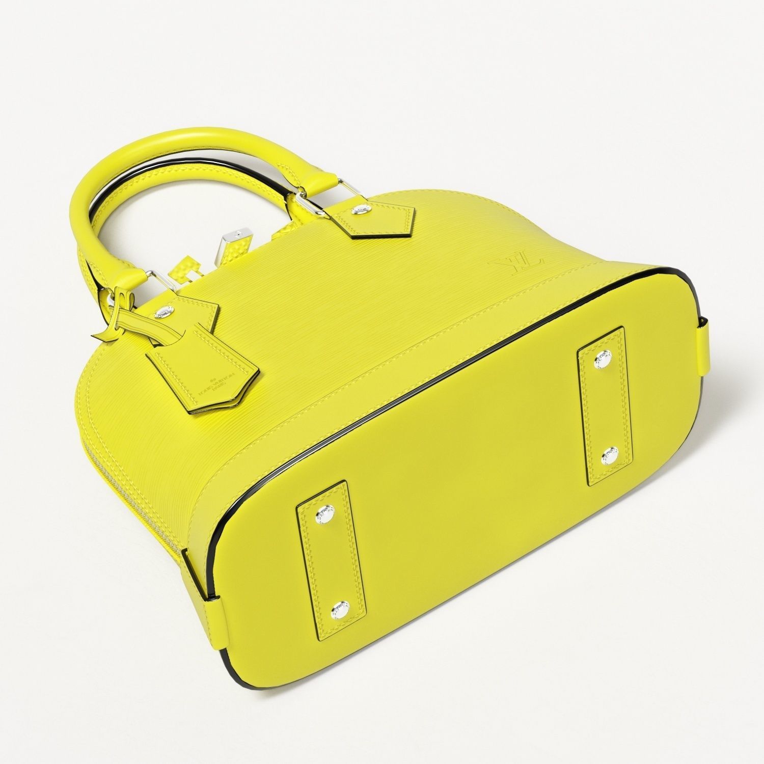 Louis Vuitton Alma BB Top Handle Bag in Epi Leather Spring Low-poly 3D model_7