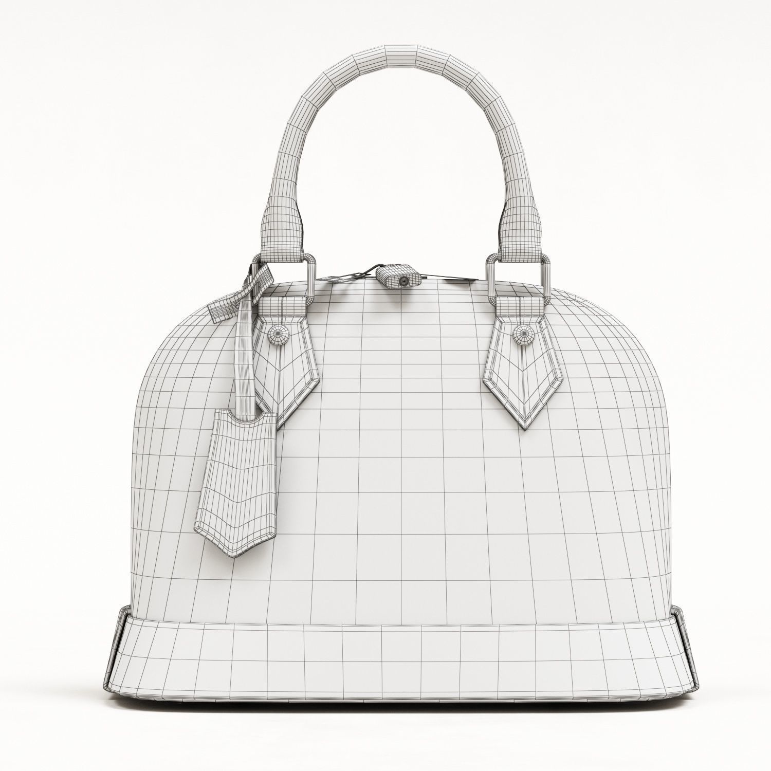 Louis Vuitton Alma BB Top Handle Bag in Epi Leather Spring Low-poly 3D model_21