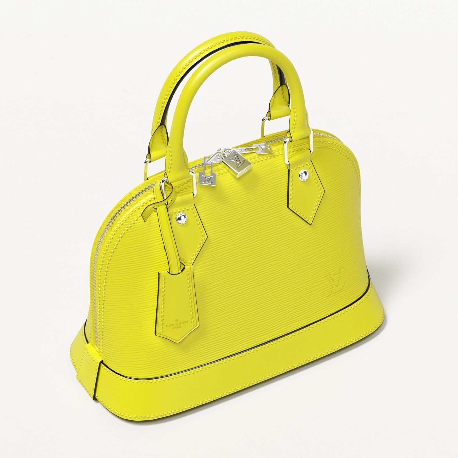 Louis Vuitton Alma BB Top Handle Bag in Epi Leather Spring Low-poly 3D model_5