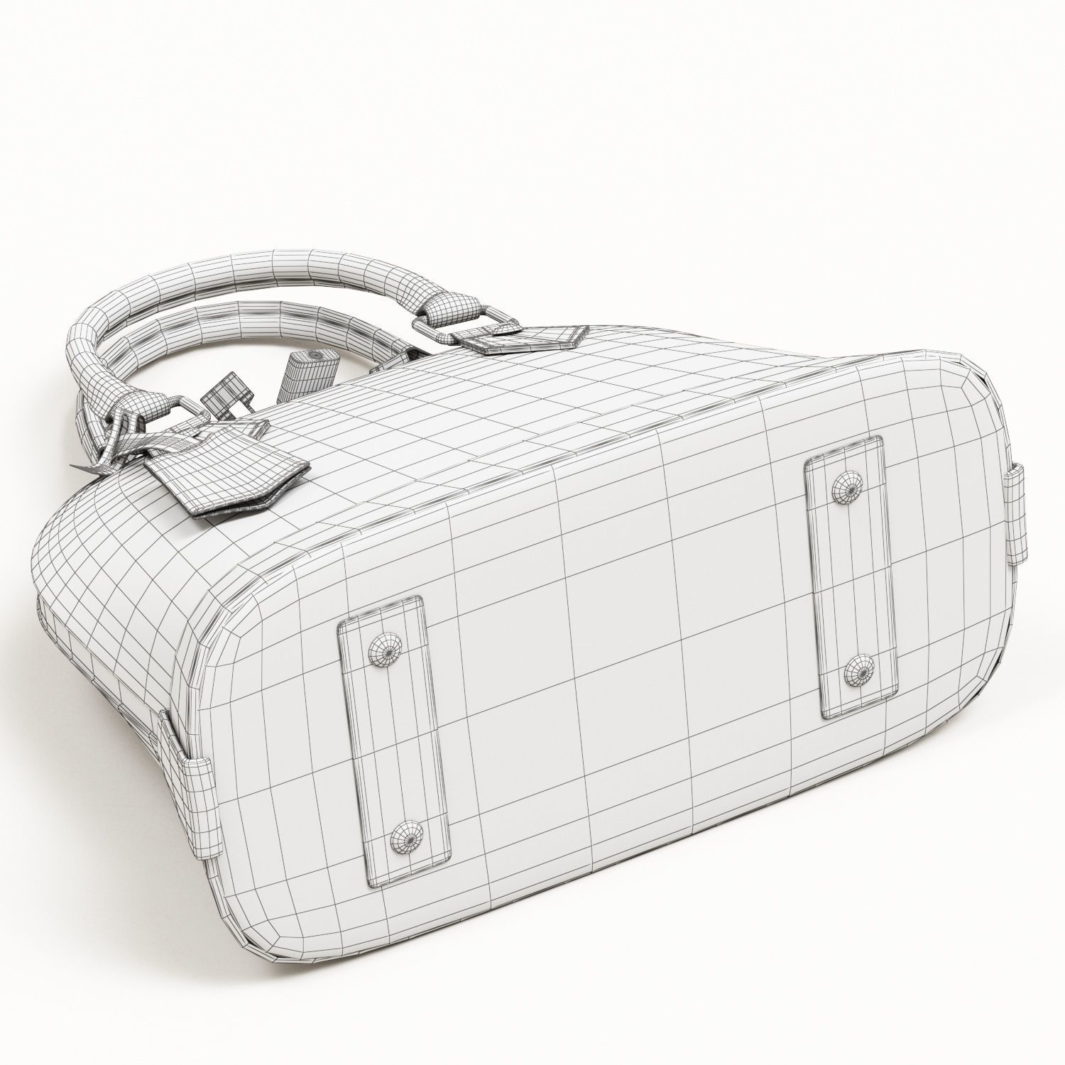 Louis Vuitton Alma BB Top Handle Bag in Epi Leather Spring Low-poly 3D model_23