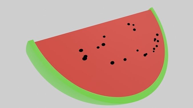  toon watermelon Free 3D model