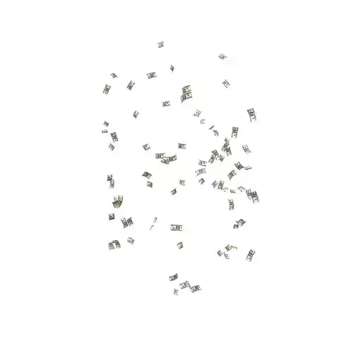 Falling Money V1 001 Low-poly 3D model