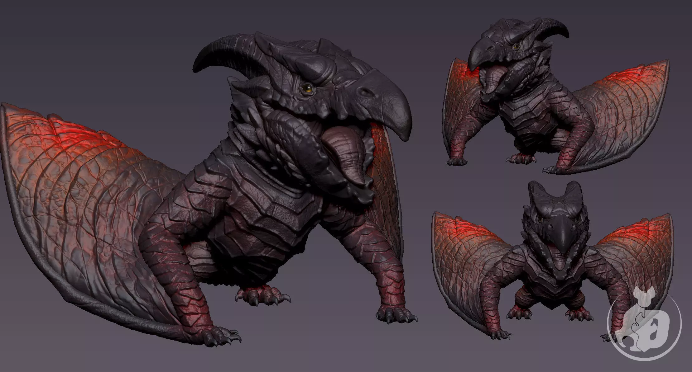 Rodan Titan Godzilla 3D print model_0