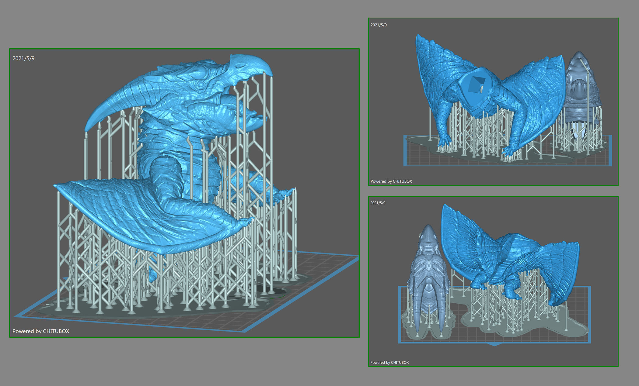 Rodan Titan Godzilla 3D print model_5