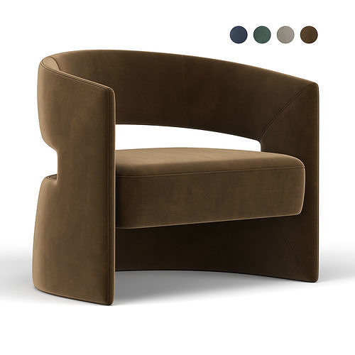 1728 Armchair By Tecni Nova 3D model