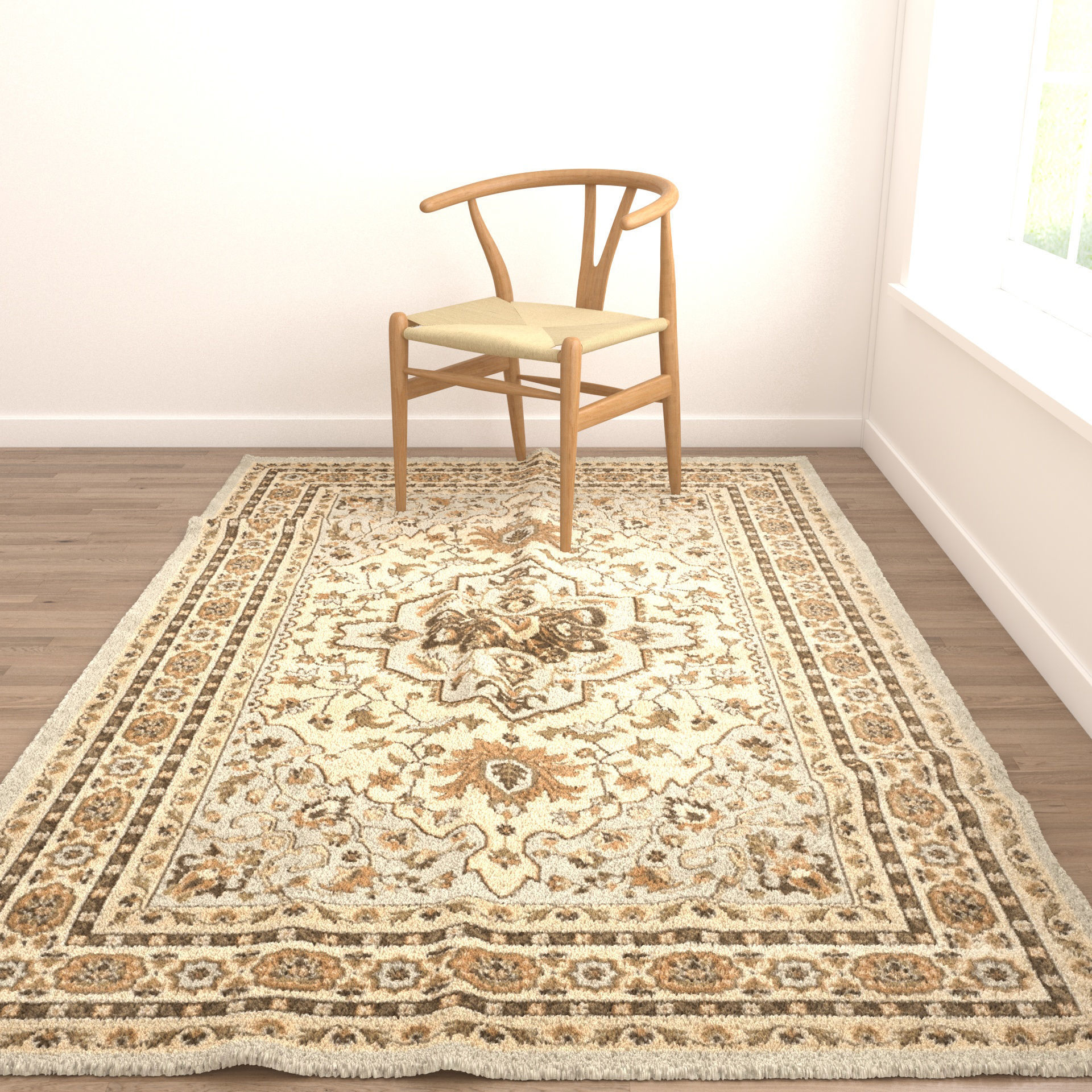 Rugs No 104 Low-poly 3D model_3