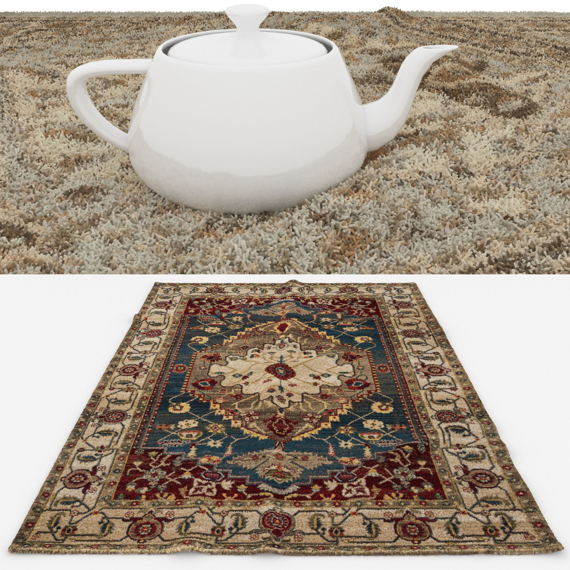 Rugs No 104 Low-poly 3D model_1