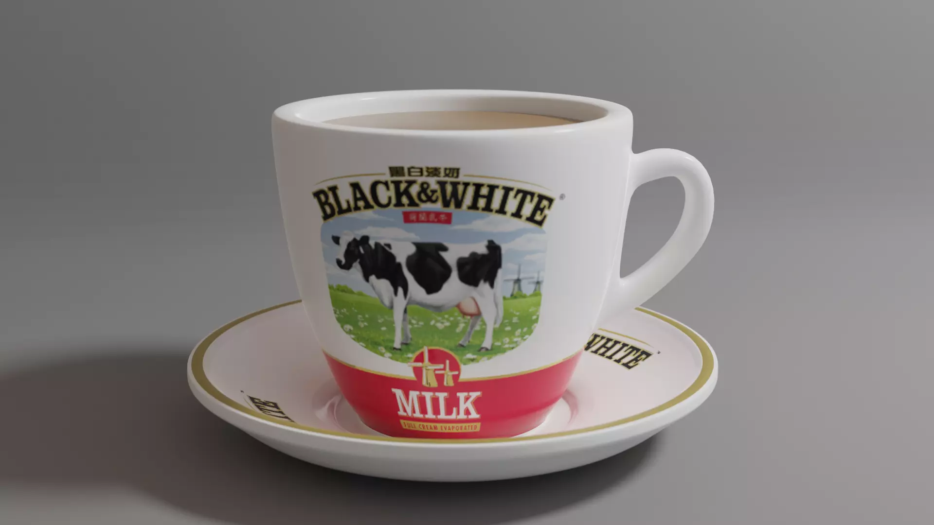 Hong Kong Culture series - Hong Kong-style milk tea 3D model_0