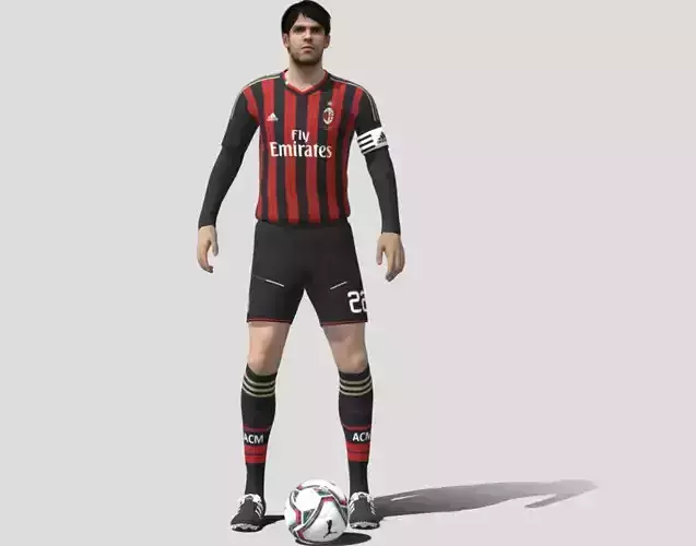 Kaka Ac Milan rigged Low-poly 3D model