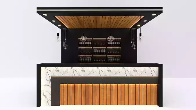Bar Counter 3D model