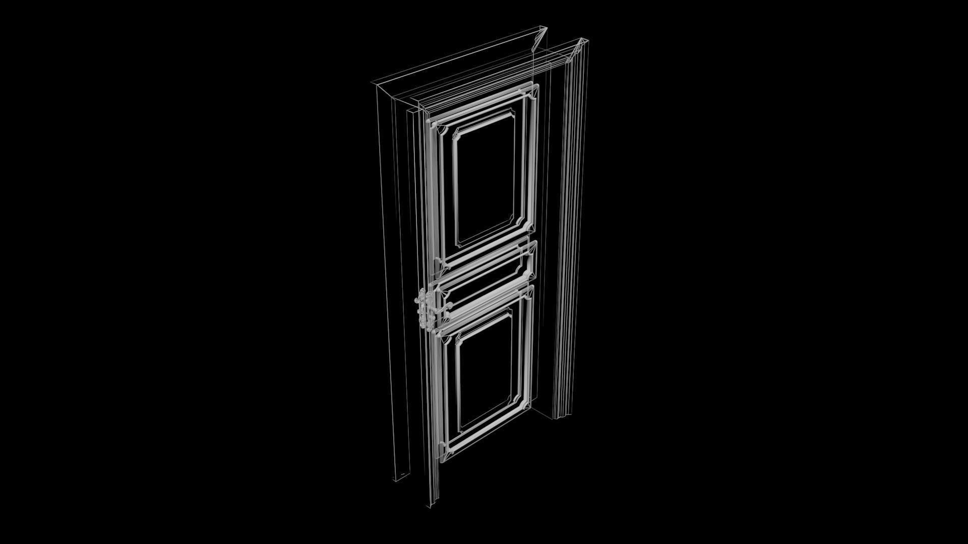 THE DOOR wooden 3D model_5