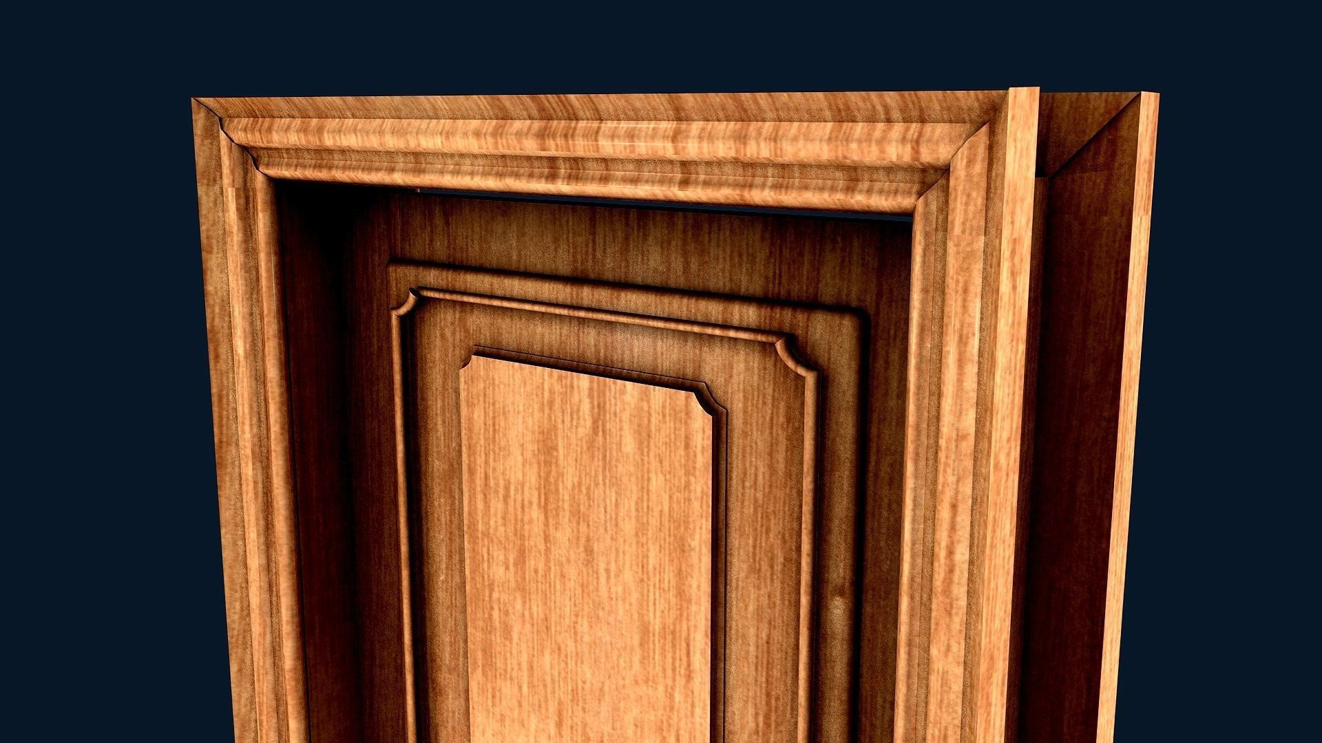 THE DOOR wooden 3D model_3