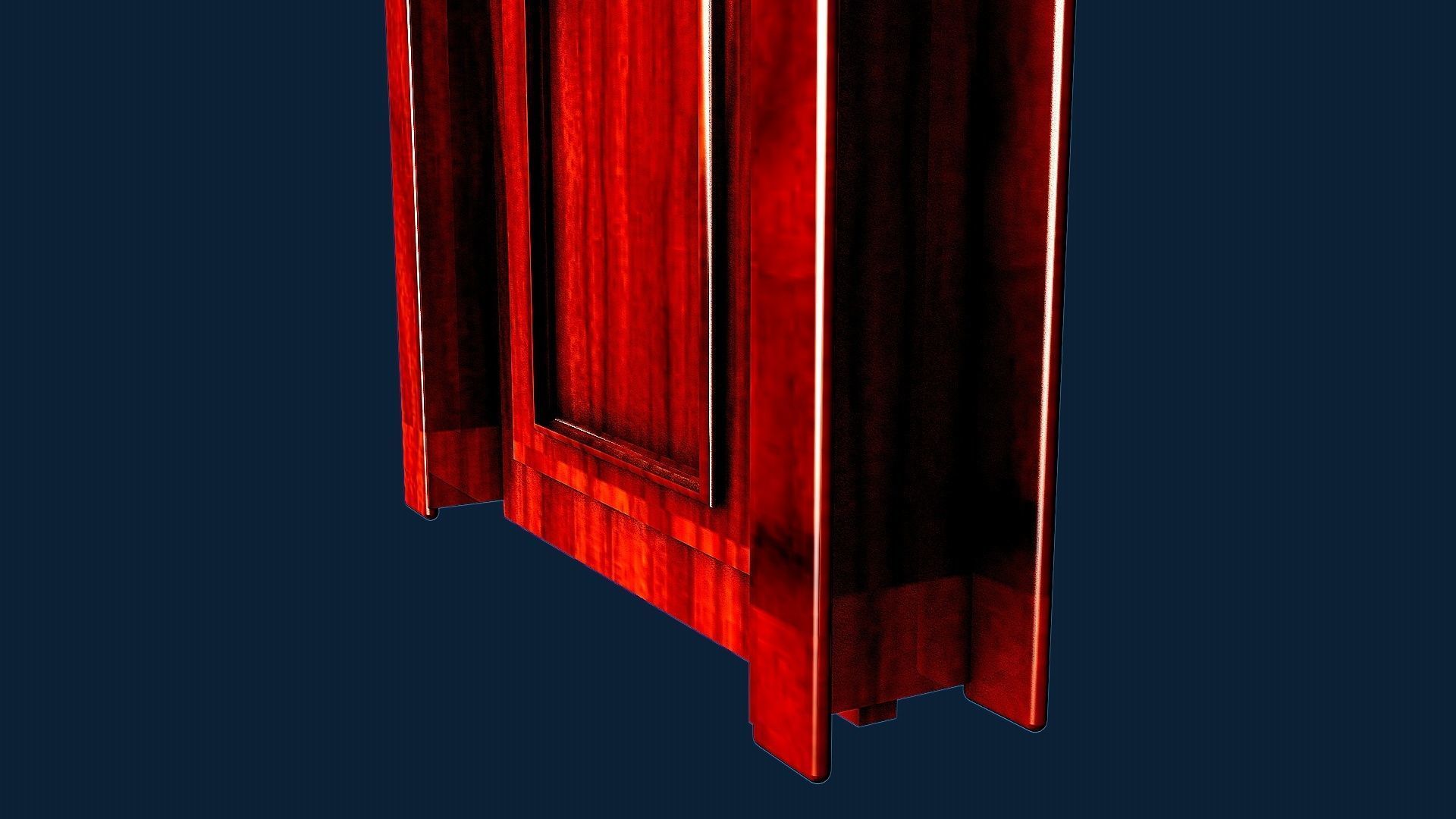 the door wooden 3D model_3