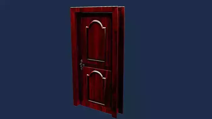 the door wooden