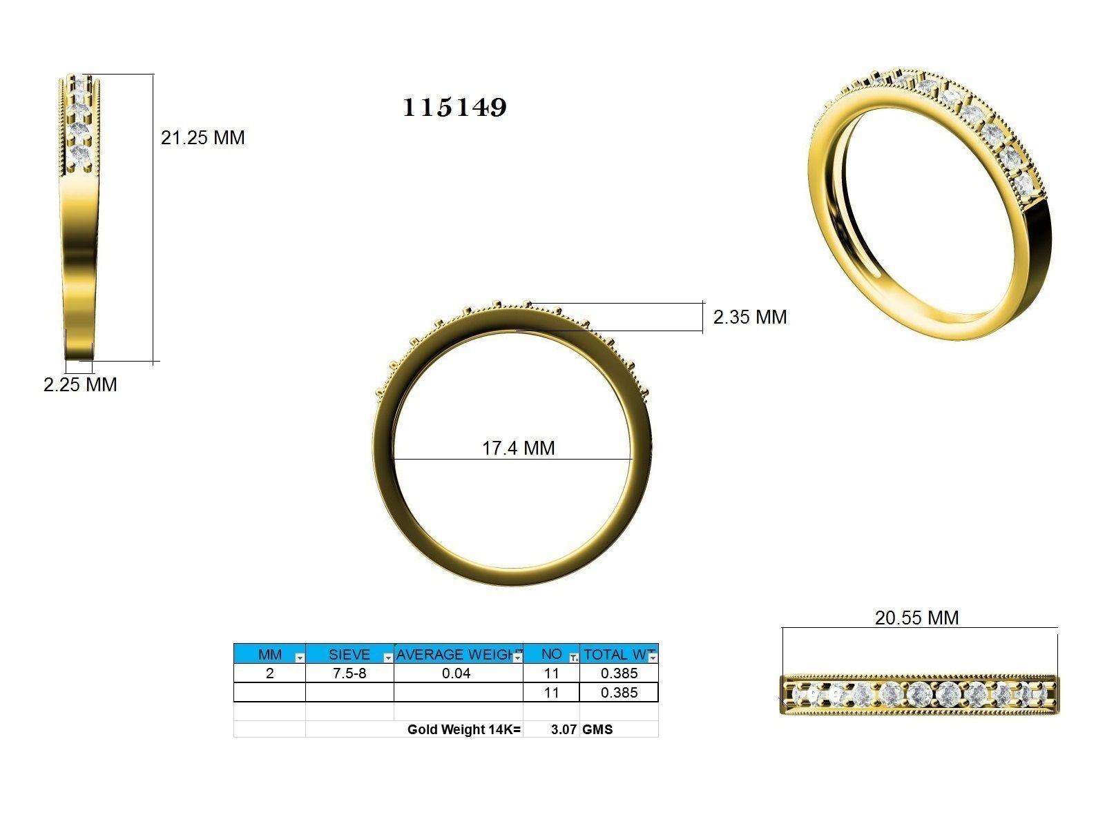 Ring - 115149 3D print model_12
