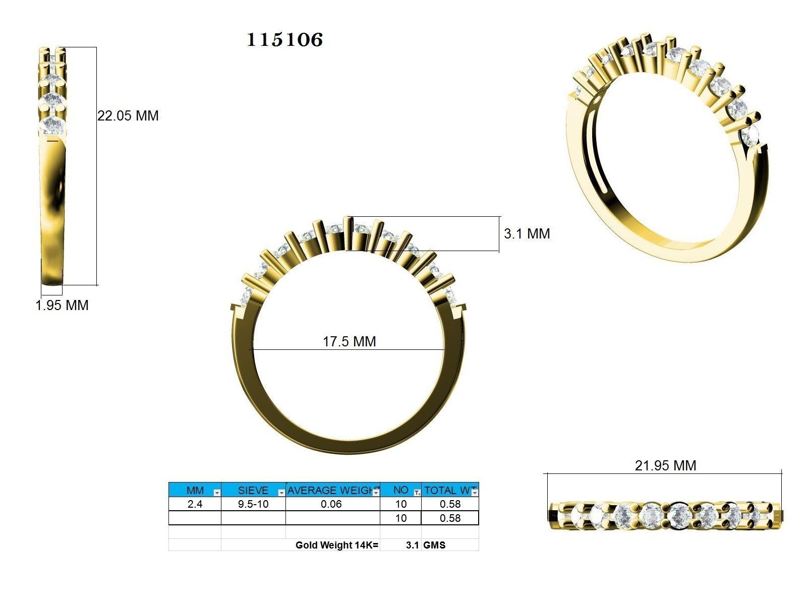 Ring - 115106 3D print model_12