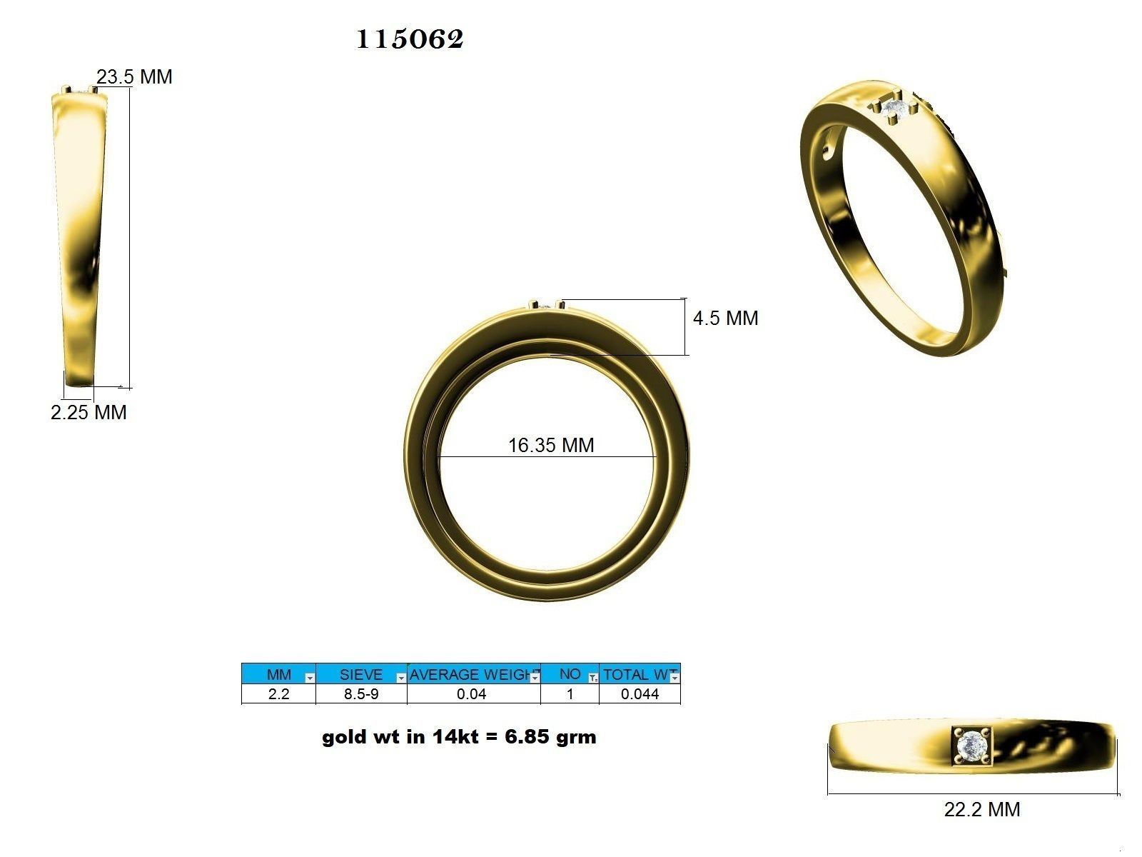 Ring - 115062 3D print model_12