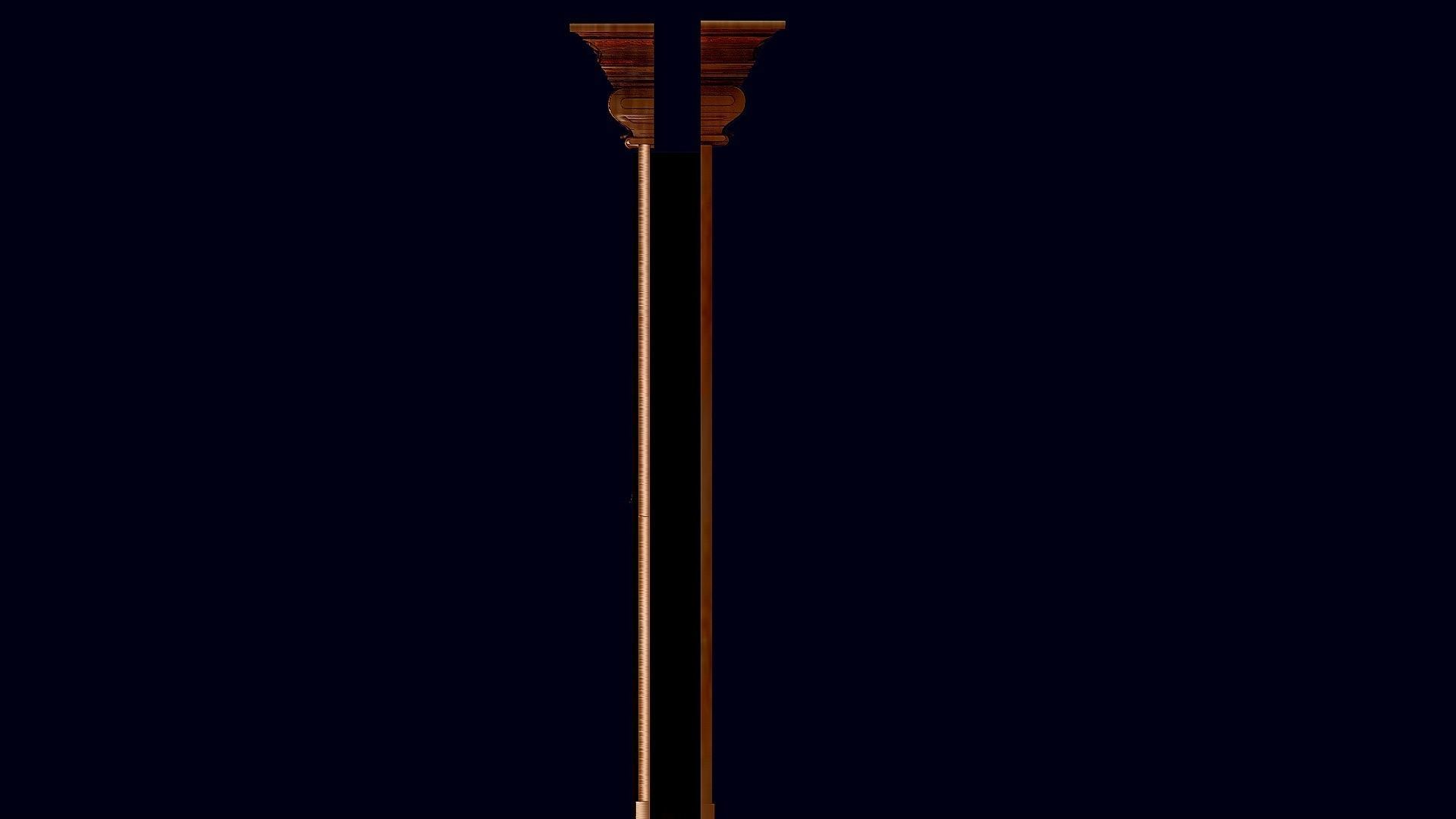 THE DOOR ornate wooden 3D model_4