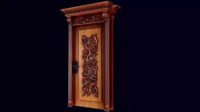 THE DOOR ornate wooden