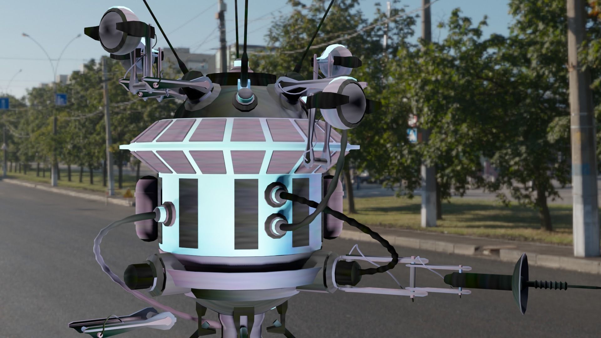 Luna Robot Low-poly 3D model_5