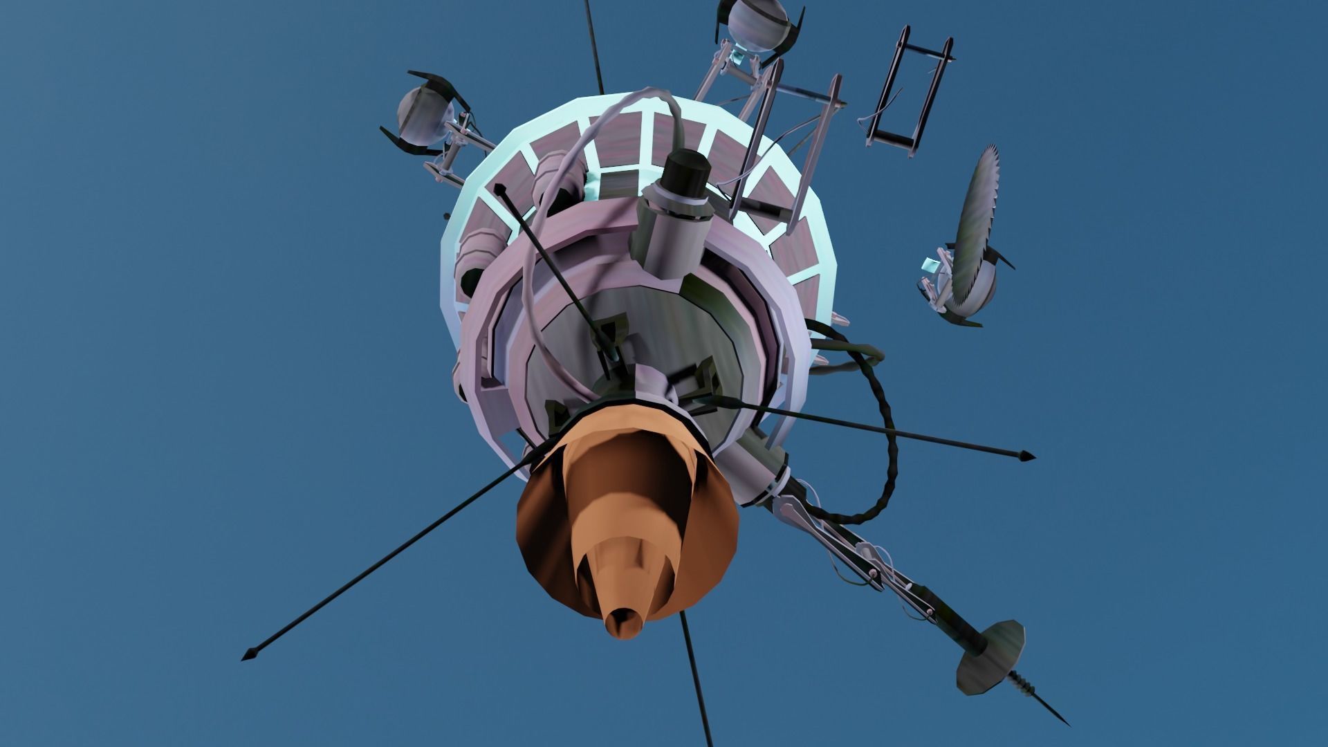 Luna Robot Low-poly 3D model_4