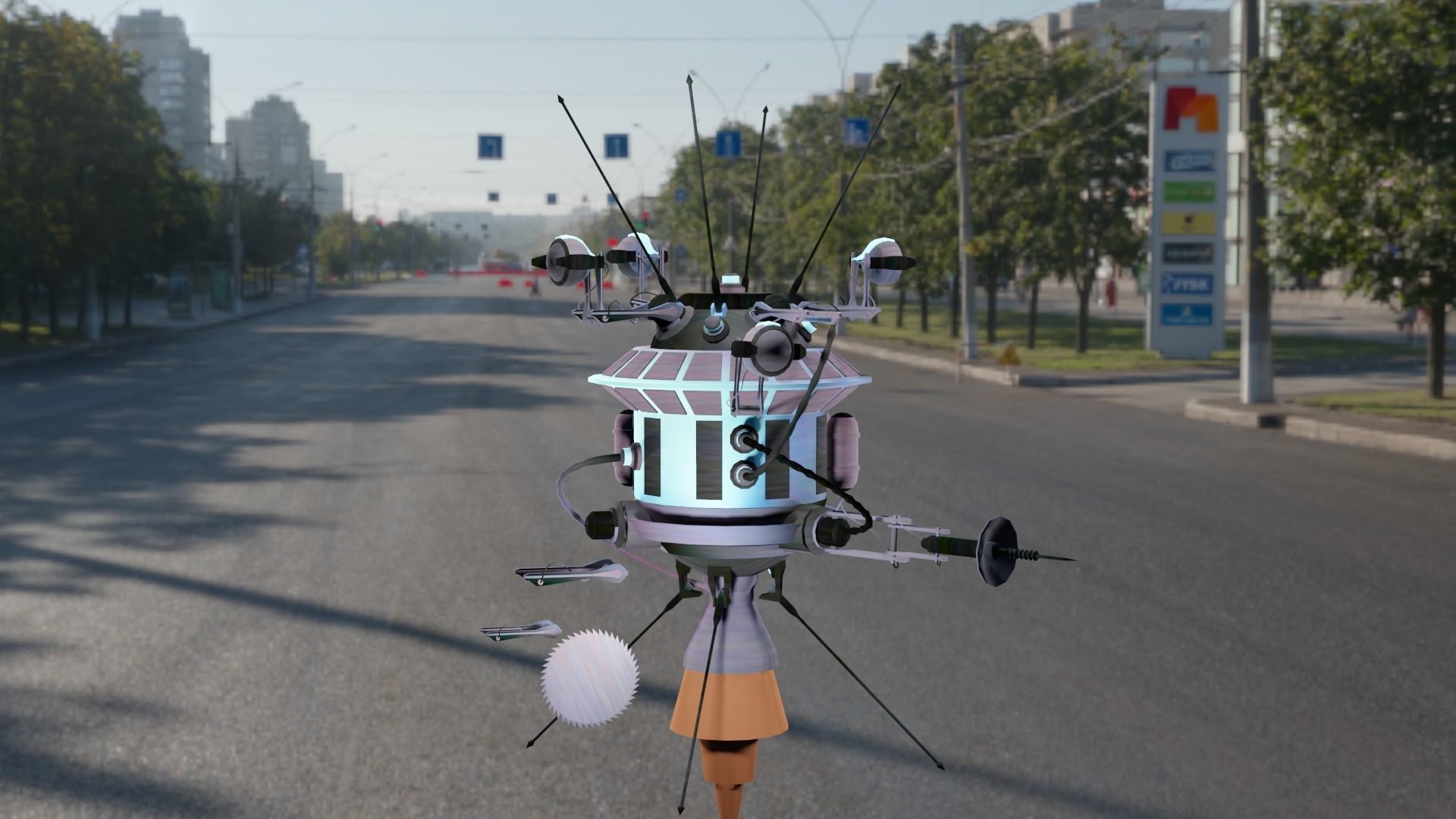 Luna Robot Low-poly 3D model_2