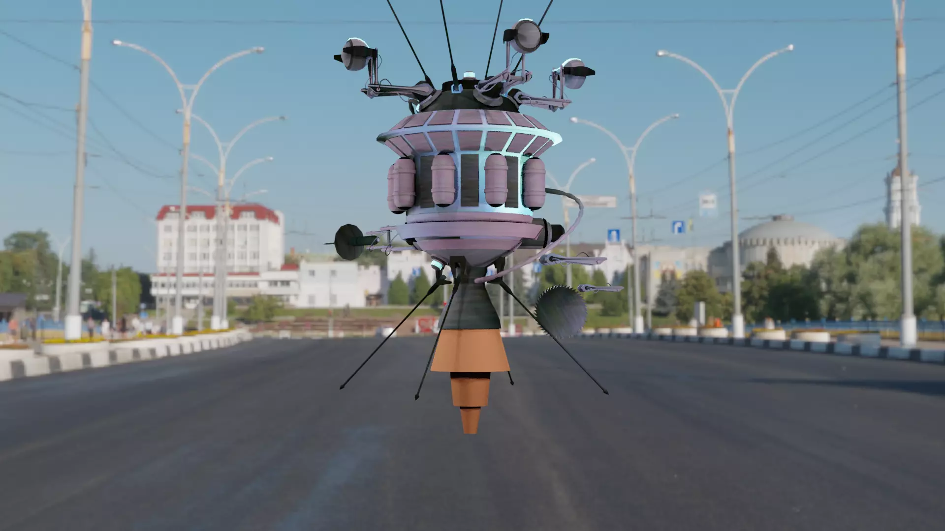 Luna Robot Low-poly 3D model_0