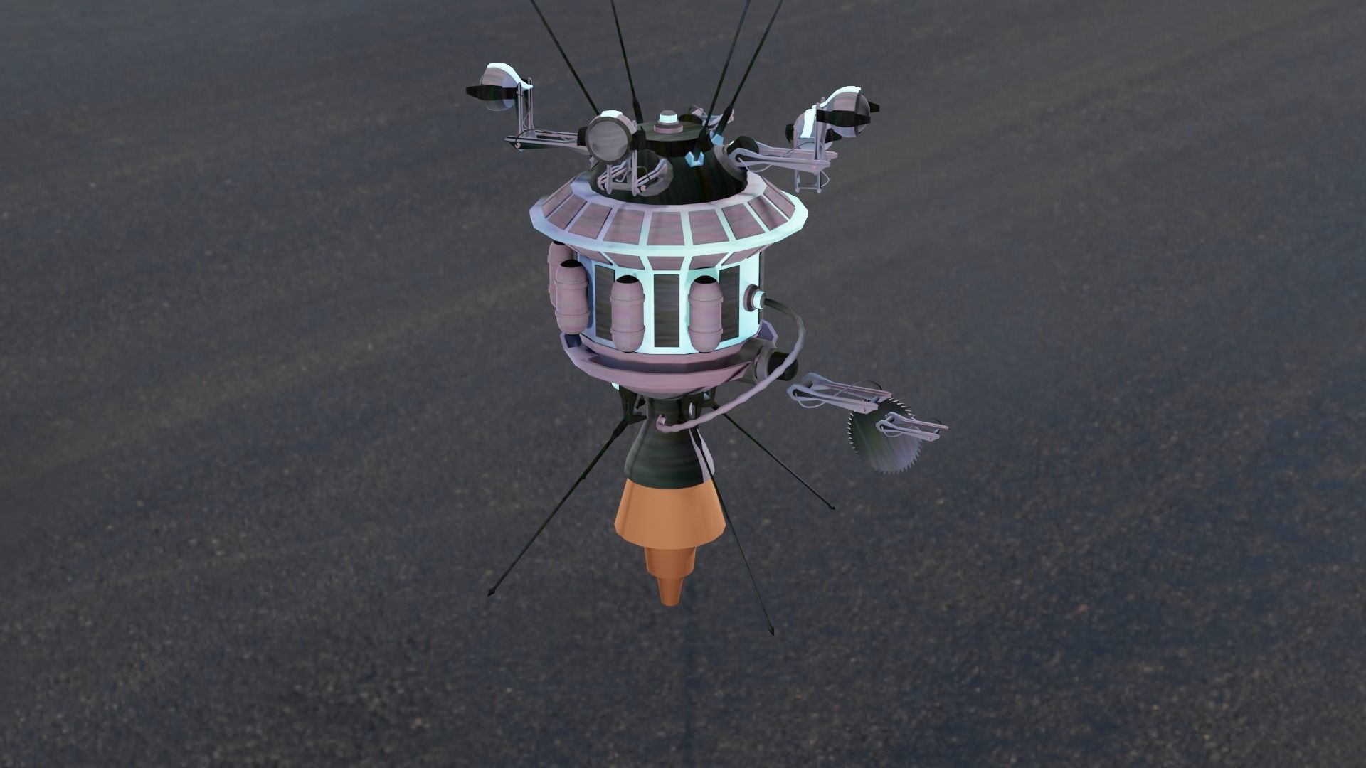 Luna Robot Low-poly 3D model_1