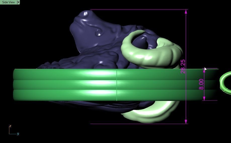 Aries Pendant  3D print model_12