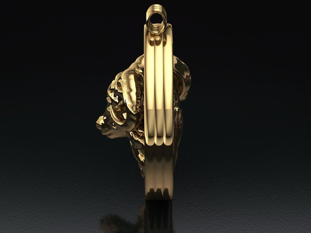 Aries Pendant  3D print model_8