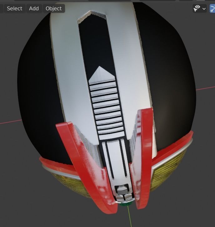 Kamen rider Faiz 3D printable cosplay helmet 3D print model_11