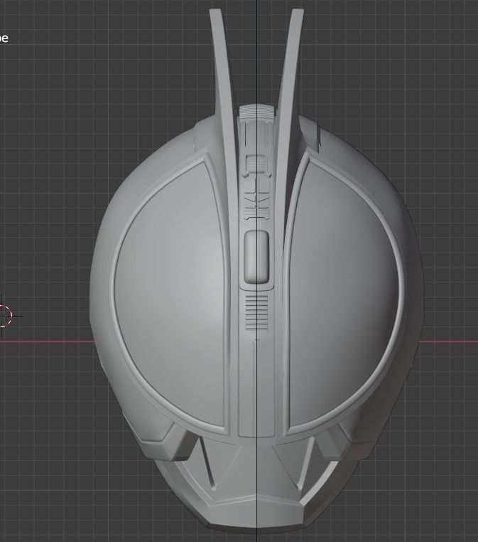 Kamen rider Faiz 3D printable cosplay helmet 3D print model_16