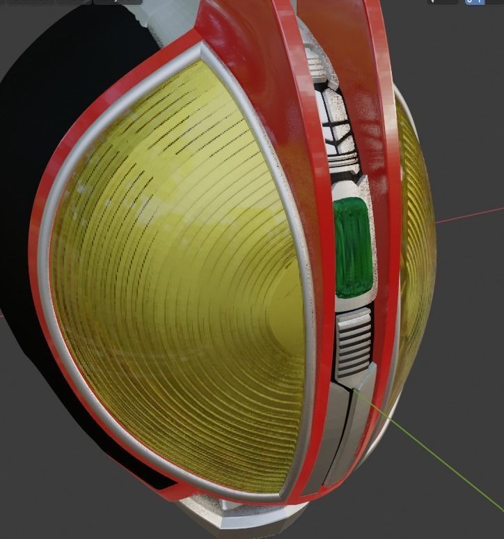 Kamen rider Faiz 3D printable cosplay helmet 3D print model_6