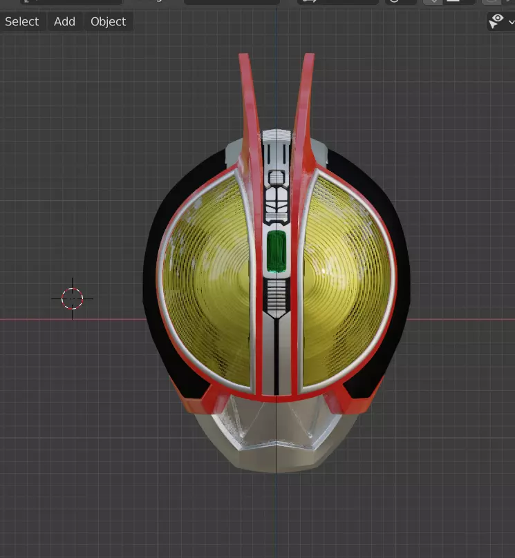 Kamen rider Faiz 3D printable cosplay helmet 3D print model_0